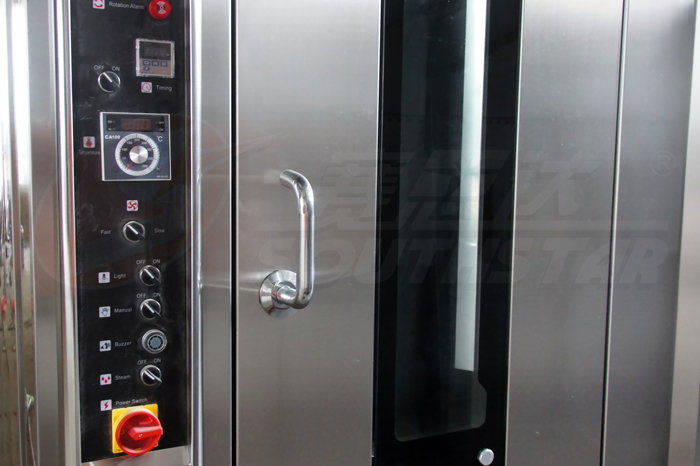 廣州賽思達64盤雙推車商用柴油熱風旋轉爐NFX-64C外殼